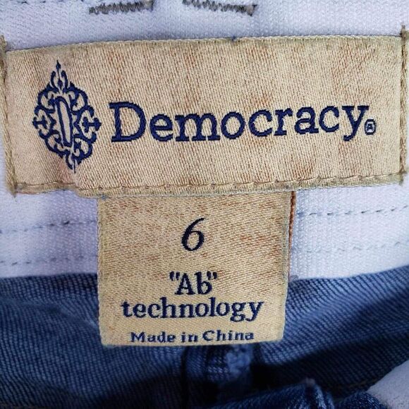 Democracy Jeans Skinny Ab Technology Flex Women's Size 6 Blue Mid Rise - Picture 7 of 12